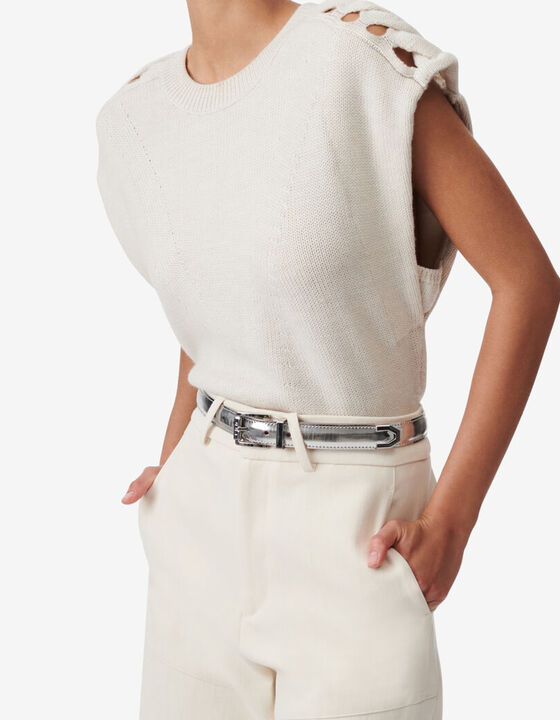 AMAYA SLEEVELESS SWEATER